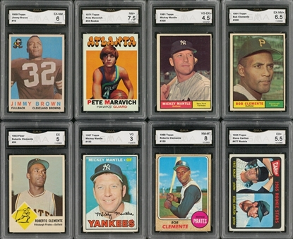 1940-1973 Topps and Assorted Brands Multi-Sports Collection (46) - Mostly Hall of Famers 